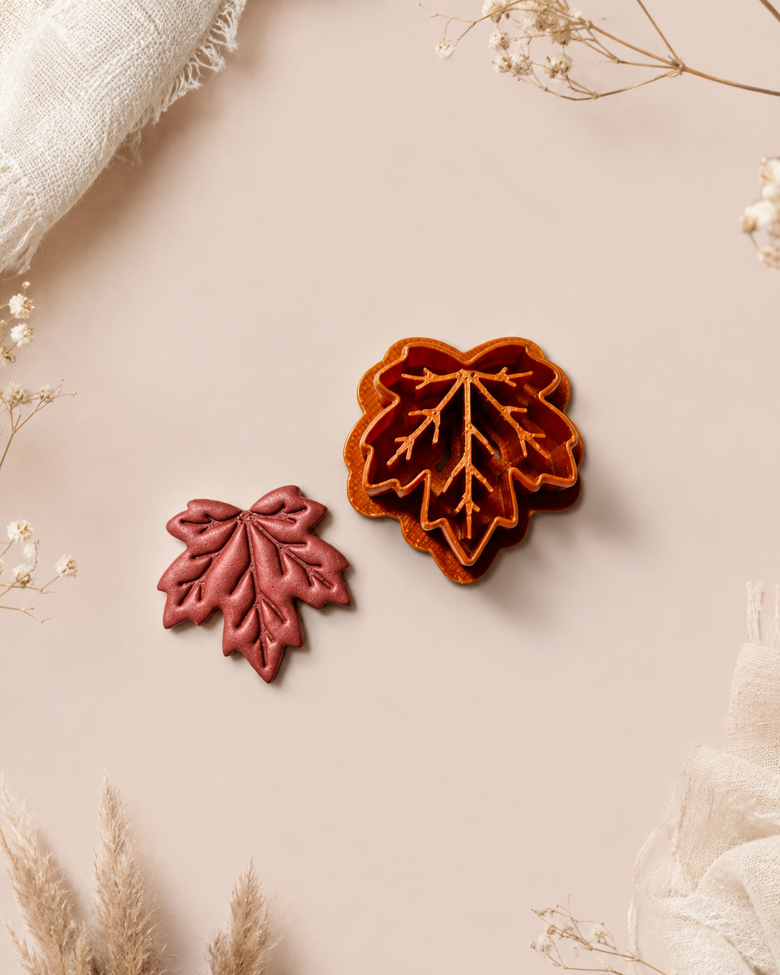 Emporte-pièce feuille d'érable – Pâte polymère & argile
